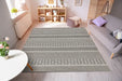 Asiatic varanda va04 natural stripe Grey Living Room Geometric Rug.