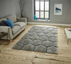 Think Rugs noble house 30782 grey blue Grey Living Room Shaggy Rug.