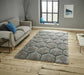 Think Rugs noble house 30782 grey blue Grey Living Room Shaggy Rug.