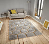 Think Rugs noble house 30782 30782 grey yellow Grey Living Room Shaggy Rug.