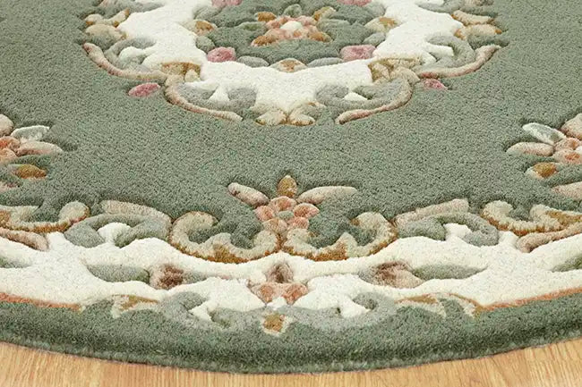 Oriental Weavers royal indian green Green Living Room Wool Rug.