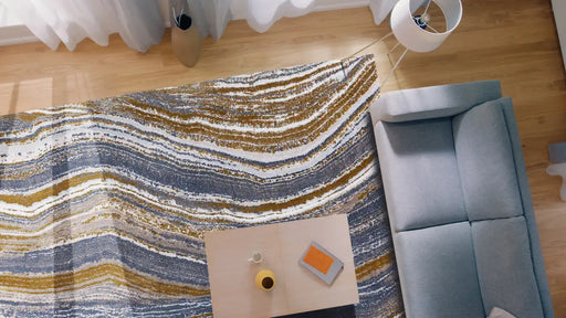 Mastercraft moda mastercraft 471 24 gc992 Blue, Multicoloured Living Room  Rug.