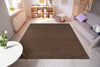 Asiatic york york chocolate Brown Living Room Wool Rug.