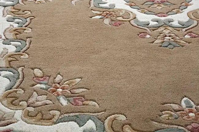 Oriental Weavers royal indian beige Beige Living Room Wool Rug.