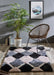 Origins 3d geo shaggy grey Grey, Multicoloured Living Room  Rug.