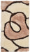 The 60cm x 110xm version | URCO 3d carved rose natural Living Room Geometric Rug.