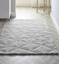 Agnella agnus claudine platinum Grey Living Room Moroccan Rug.