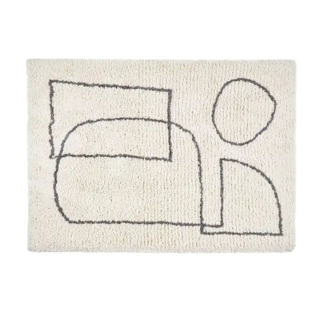 Origins artisan origins picasso Grey, Ivory Living Room Shaggy Rug.