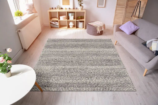Asiatic coast cs07 grey marl Grey Living Room Wool Rug.