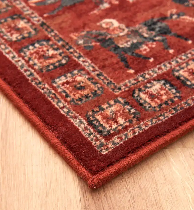 Mastercraft kashqai 4301 300 Red Living Room Wool Rug.
