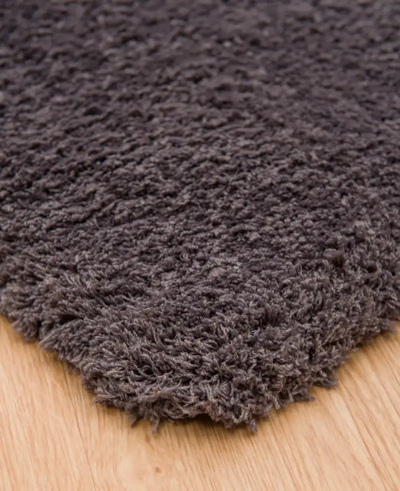 Asiatic lulu charcoal Grey Living Room Shaggy Rug.