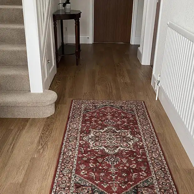 Photo by Jay, | Mastercraft kashqai 4354 300 red Living Room Wool Rug.
