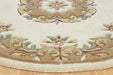 Oriental Weavers royal indian cream beige Beige, Ivory Living Room Wool Rug.