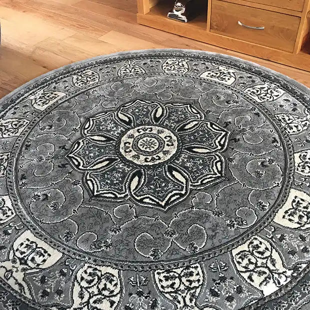 Photo by Christine B., | Think Rugs heritage 4400 grey Living Room  Rug.