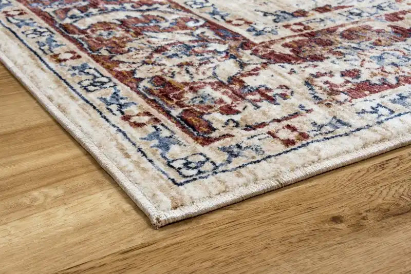 Mastercraft alhambra 6549a ivory Ivory, Red Living Room  Rug.