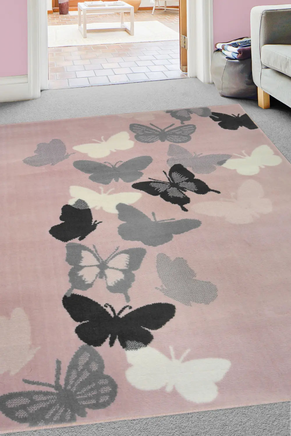 MAESTRO Butterfly Blush Pink Rug — RugsDirect Online