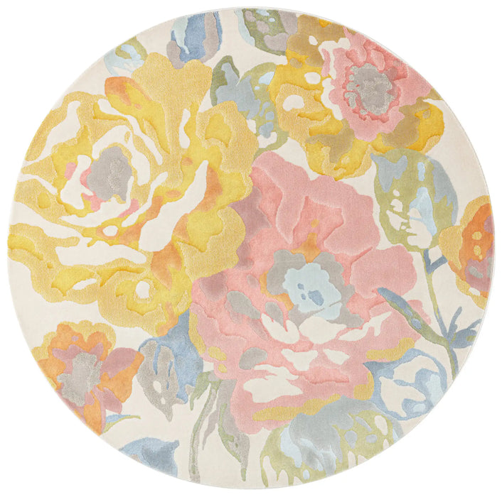Mastercraft city 466118 ak990 Multicoloured Living Room Floral Rug.