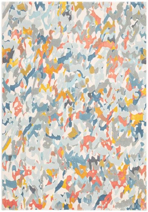 Mastercraft city 466123 ak991 Multicoloured Living Room Floral Rug.