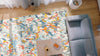 Mastercraft city 466123 ak991 Multicoloured Living Room Floral Rug.