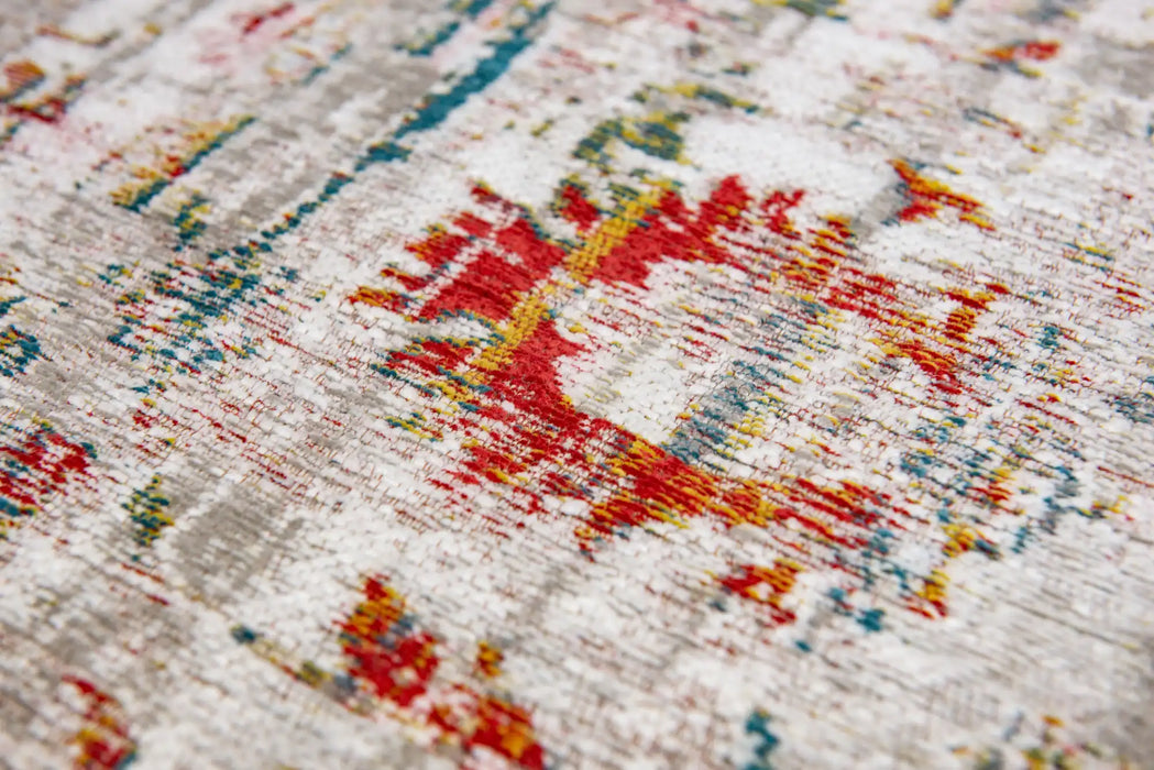 Louis de Poortere antiquarian 8894 ushak turkishdelight Grey, Multicoloured Living Room Flat Weave Rug.