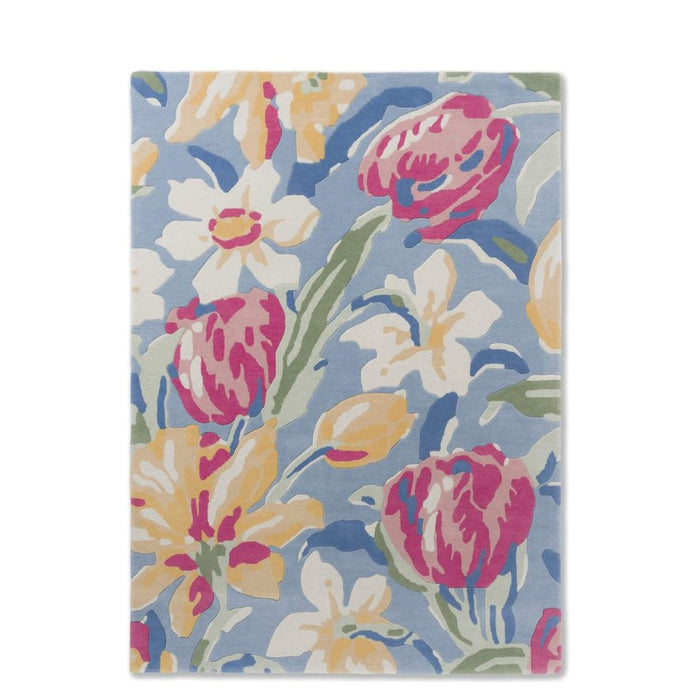 Tulips Laura Ashley China Blue 082208 Rug