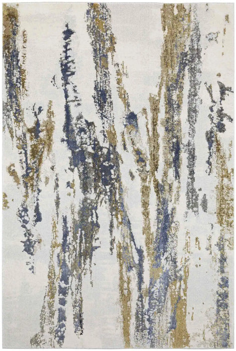 Mastercraft stella 47202 jc500 Blue, Multicoloured Living Room Wool Rug.