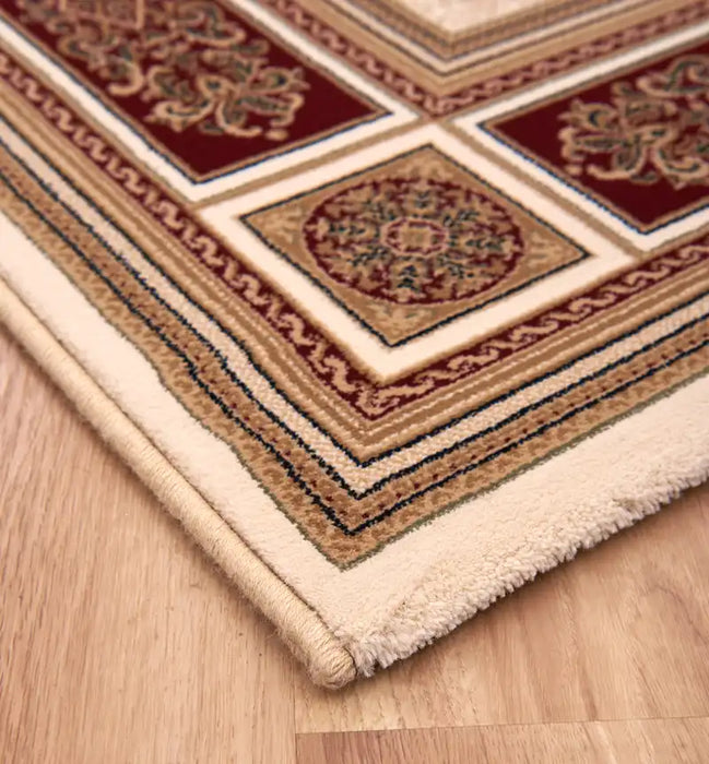 Mastercraft da vinci 057 0801 6414 Beige, Red Living Room  Rug.