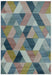 Asiatic sketch sk02 rhombus multi Multicoloured Living Room  Rug.