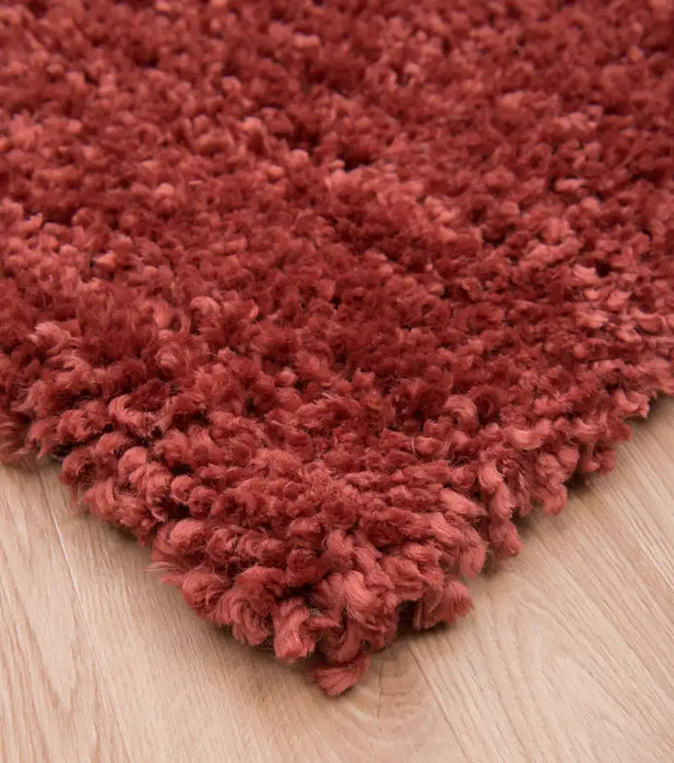 Asiatic asiatic spiral coral Orange, Pink Living Room Shaggy Rug.