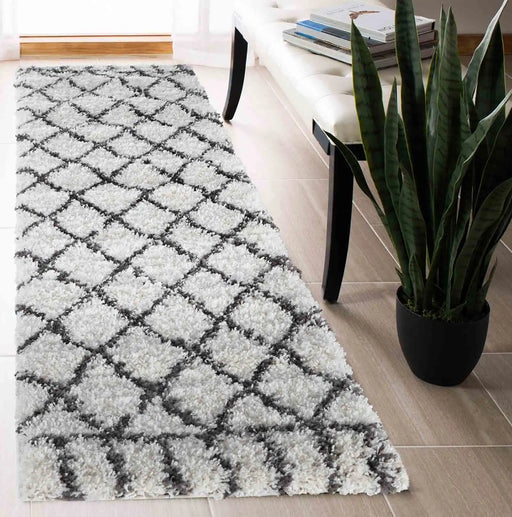 Serdim Rugs marrakesh 510 dark cream Grey, Cream Living Room Geometric Rug.
