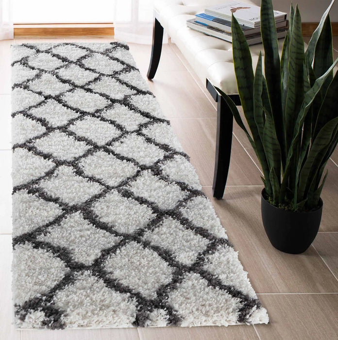 Serdim Rugs marrakesh 520 dark cream Grey, Cream Living Room Geometric Rug.