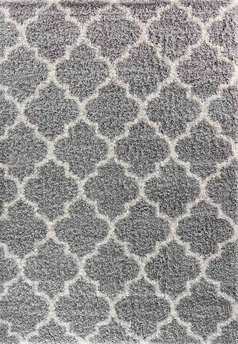 Serdim Rugs marrakesh 520 grey Grey Living Room Geometric Rug.
