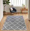 Serdim Rugs marrakesh 520 grey Grey Living Room Geometric Rug.