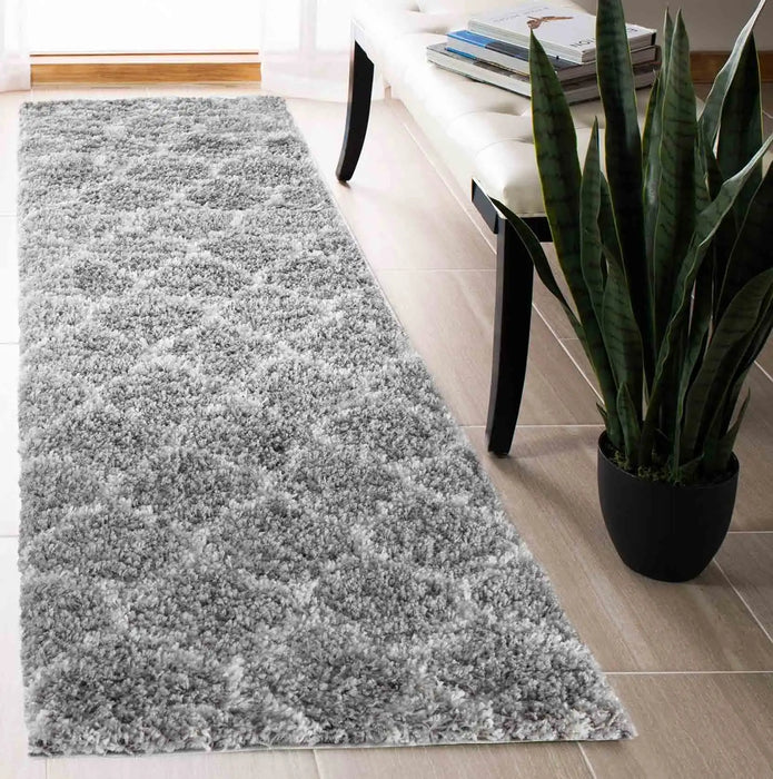 Serdim Rugs marrakesh 520 grey Grey Living Room Geometric Rug.