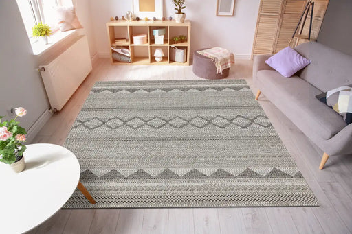 Asiatic varanda va01 natural diamond Brown Living Room Geometric Rug.