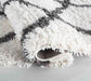 Serdim Rugs marrakesh 525 dark cream Grey, Cream Living Room Geometric Rug.