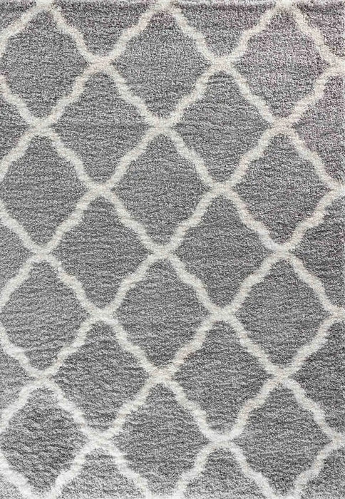 Serdim Rugs marrakesh 525 grey Grey Living Room Geometric Rug.