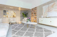 Serdim Rugs marrakesh 525 grey Grey Living Room Geometric Rug.