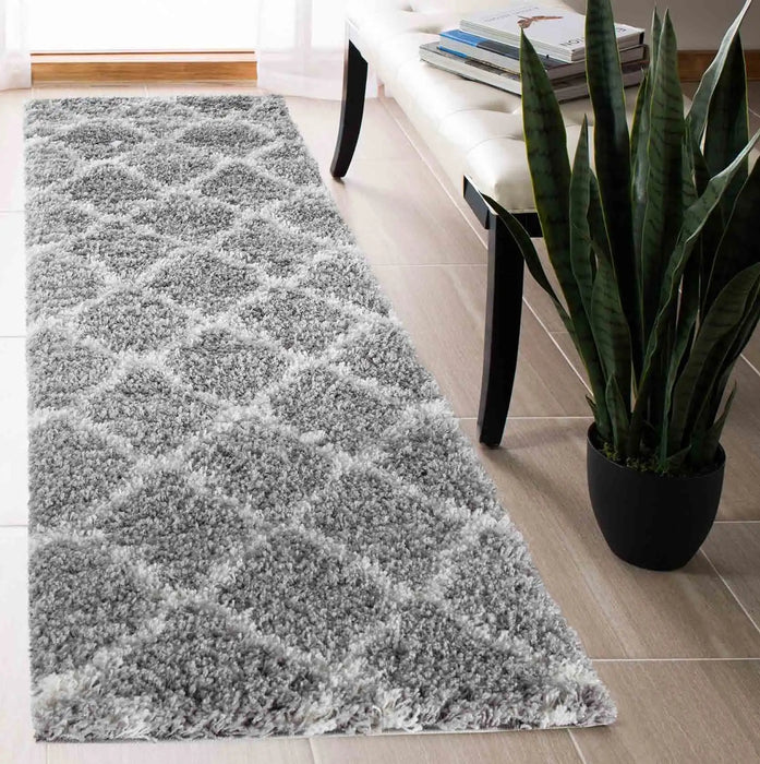 Serdim Rugs marrakesh 525 grey Grey Living Room Geometric Rug.