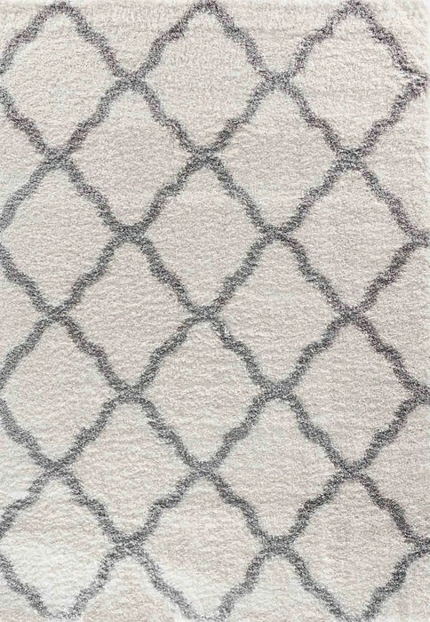 Serdim Rugs marrakesh 525 light cream Grey, Cream Living Room Geometric Rug.