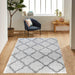 Serdim Rugs marrakesh 525 light cream Grey, Cream Living Room Geometric Rug.