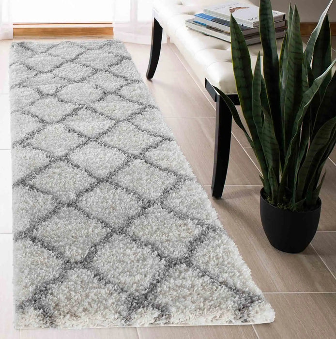 Serdim Rugs marrakesh 525 light cream Grey, Cream Living Room Geometric Rug.