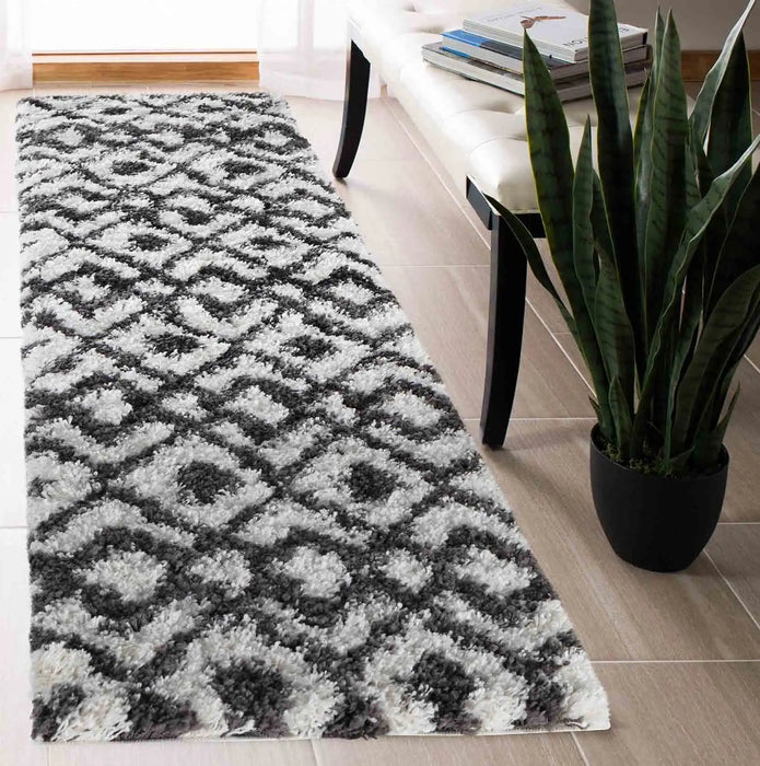 Serdim Rugs marrakesh 530 dark cream Grey, Cream Living Room Geometric Rug.