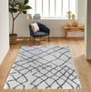 Serdim Rugs marrakesh 535 dark cream Grey, Cream Living Room Geometric Rug.