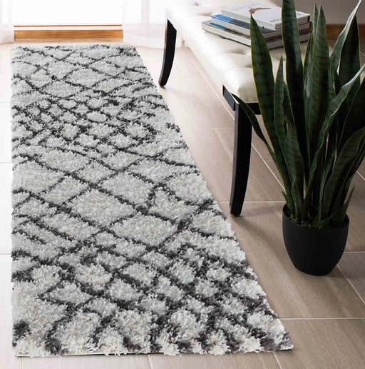 Serdim Rugs marrakesh 535 dark cream Grey, Cream Living Room Geometric Rug.