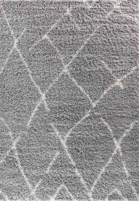 Serdim Rugs marrakesh 540 grey Grey Living Room Geometric Rug.