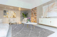 Serdim Rugs marrakesh 540 grey Grey Living Room Geometric Rug.
