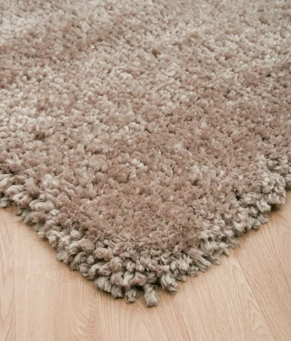 Asiatic asiatic spiral sand Brown, Beige Living Room Shaggy Rug.