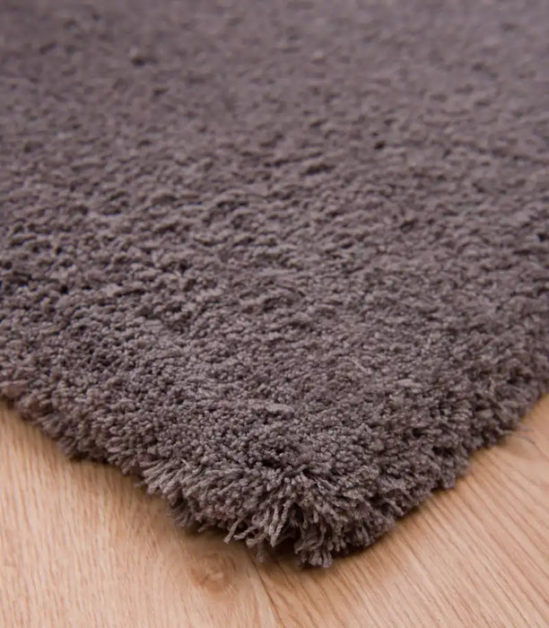 Asiatic lulu smoke Grey Living Room Shaggy Rug.