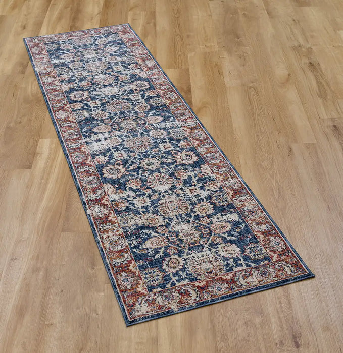 Mastercraft alhambra 6549a dark blue Blue Living Room  Rug.